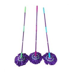 3Pcs Household Cleaning Tool Twist Spin Long Handle Water Mop 
