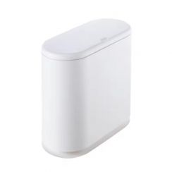 6Pcs Portable Garbage Bin Trash Bin Toilet Plastic Trash Can with Lid 