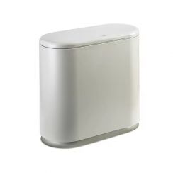 8Pcs Double Layer Plastic Stylish Garbage Press Type Trash Can 