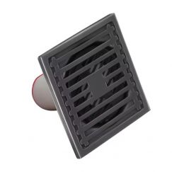 4Sets Stainless Steel Drain Reverse Edge Bamboo Row Bathroom Floor Drain