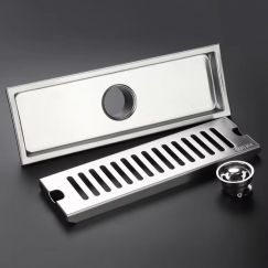 3Sets Modern Toilet Drainage Shower Long Covers Linear Floor Drain